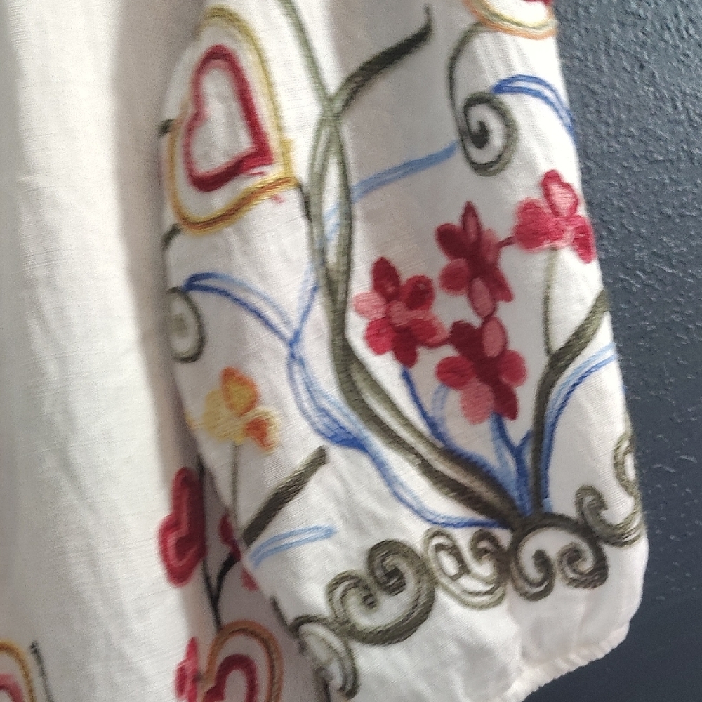 Art of Rajasthan White Embroidered Blouse - Picture 6 of 11